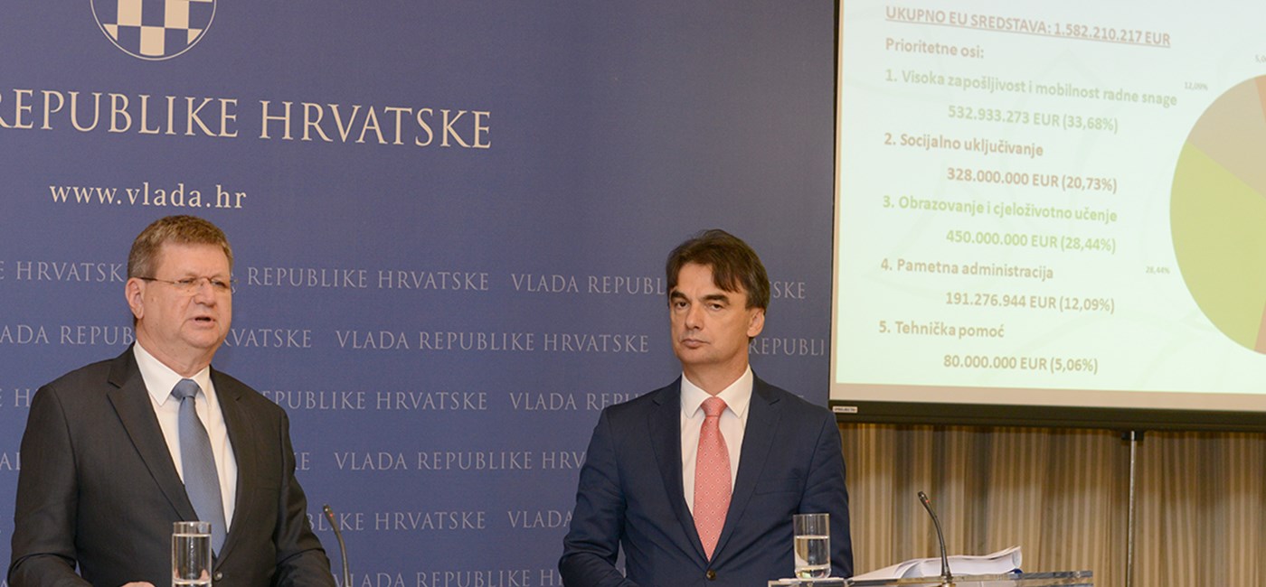 Potpredsjednik Grčić o operativnim programima 2014. – 2020.: Ukupno raspoloživa sredstva su 8,463 milijardi eura